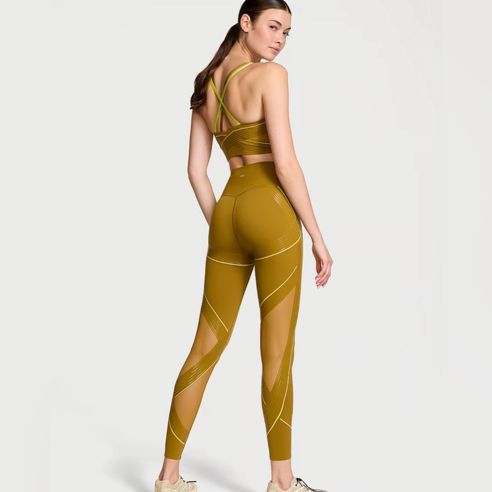 VSX Victoria's Secret Elevate Refined Contours sport bra leggings workout set XL - Picture 2 of 12